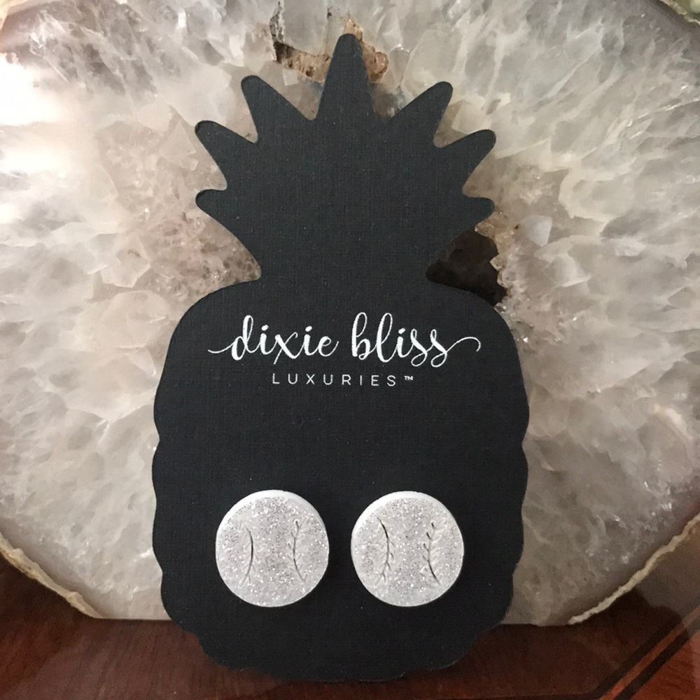 Baseball/Softball Glitter Earrings